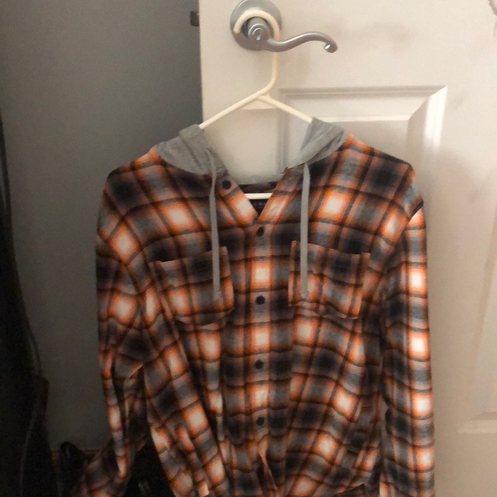 Flannel hoodie